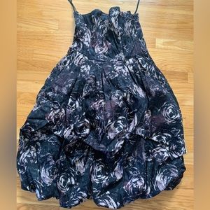 Strapless floral dress size 0